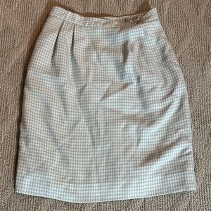 Vintage Atrium petite Houndstooth Pencil Skirt